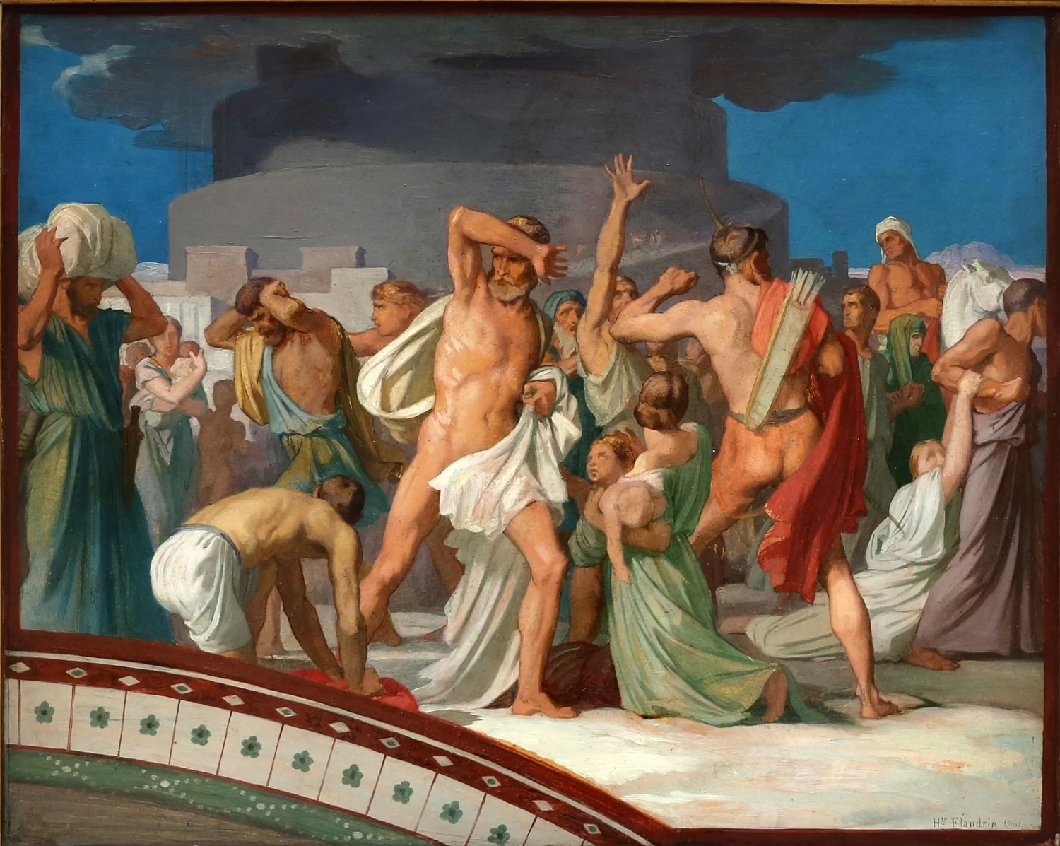Hippolyte Flandrin - la diaspora dei popoli, 1861